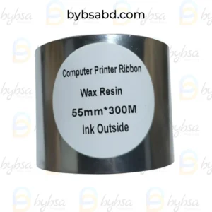 55mm*300m wax Resin Barcode Ribbon